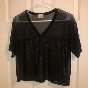Medium black mesh shirt